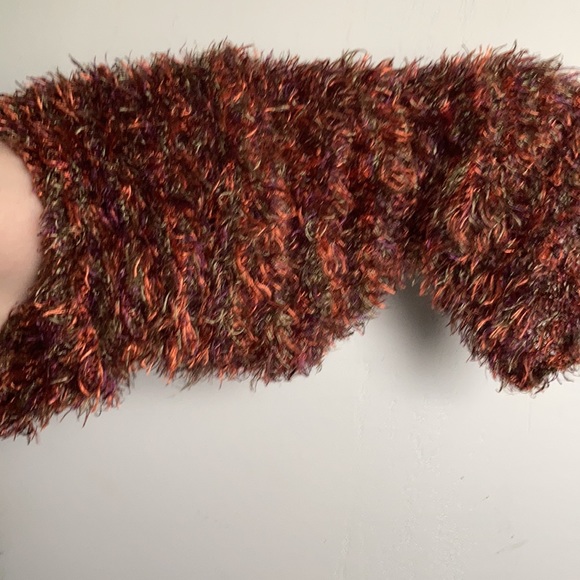 Multi colored fuzzy scarf! - Picture 4 of 5
